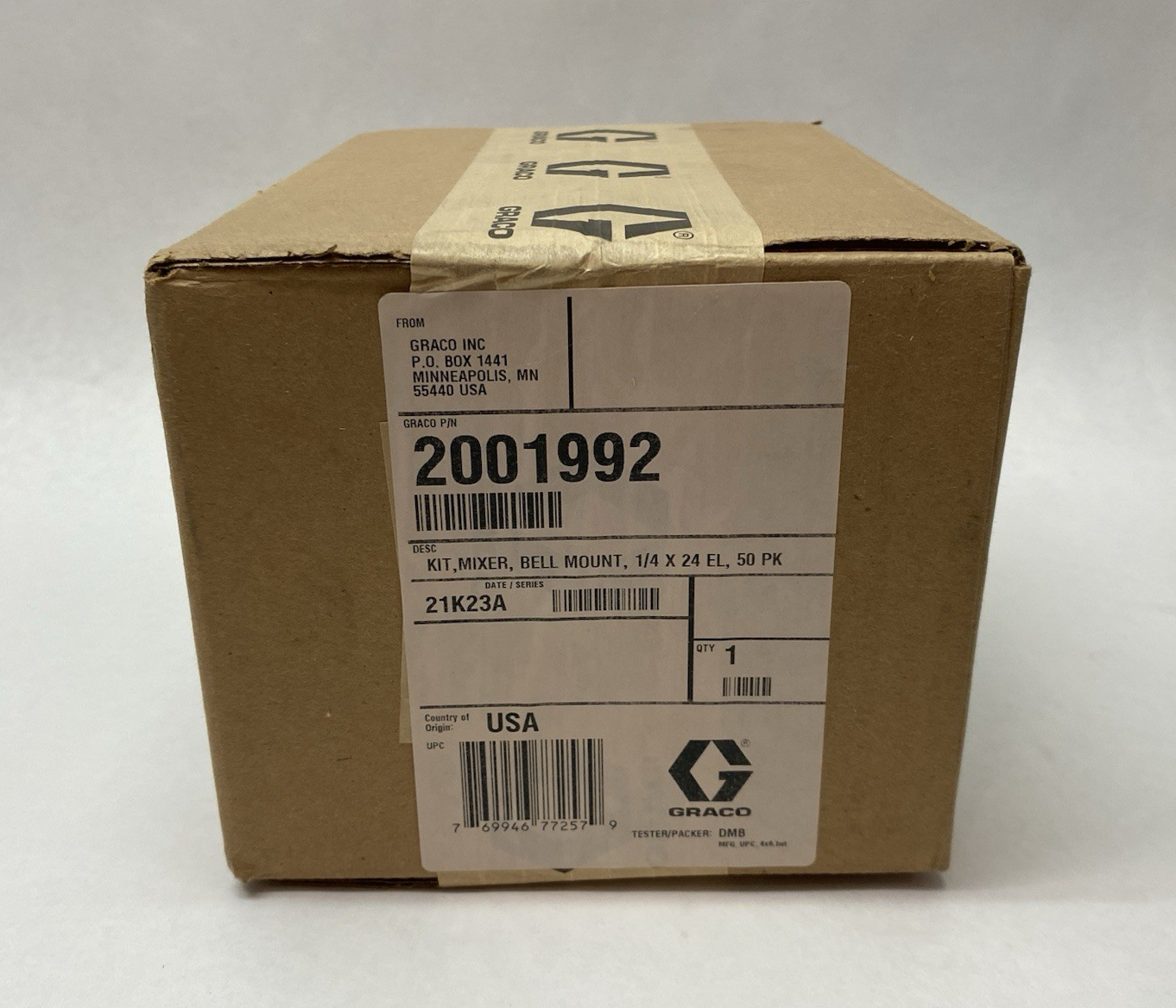 2001992 | Graco Kit, Mixer, Bell Mount, 1/4 X 24 El, 50 Pk UPC: 76994677257 - New - Maverick Industrial Sales