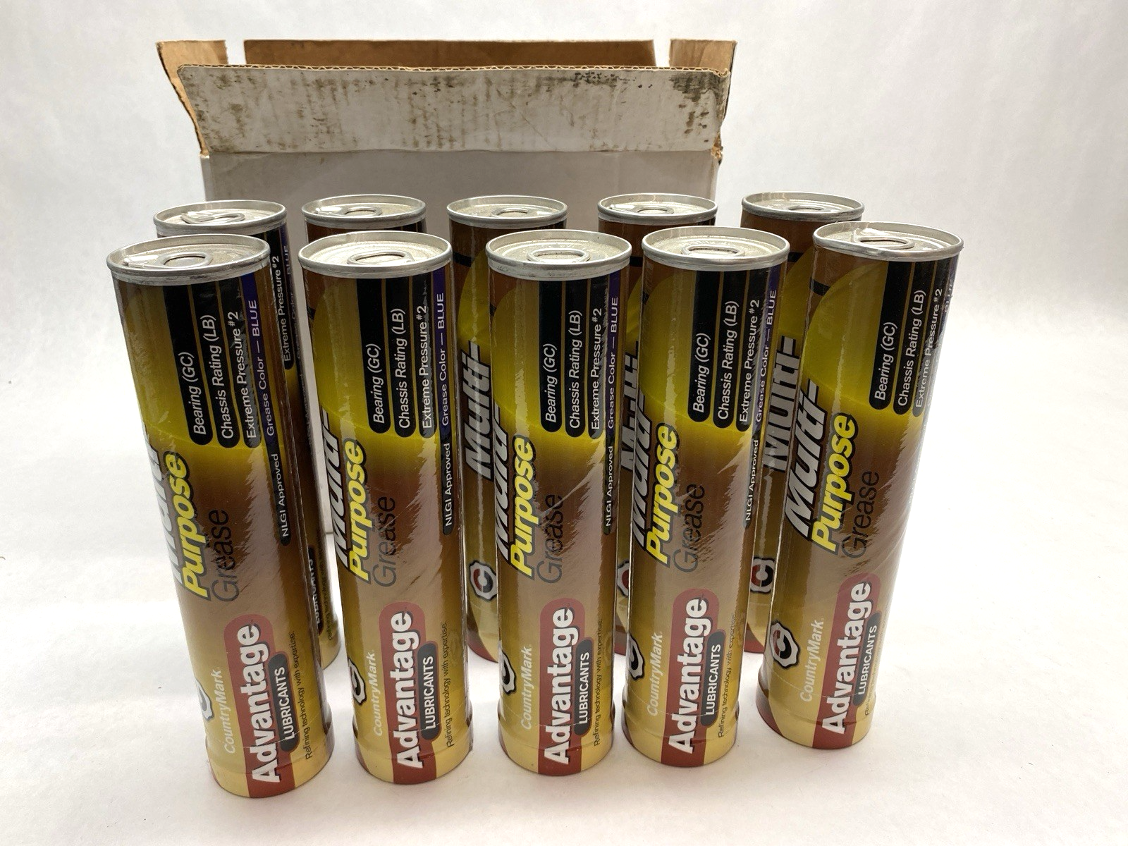 CountryMark Advantage Lubricants Multipurpose Grease 14Oz Tube, Case of 10 Tubes - Maverick Industrial Sales