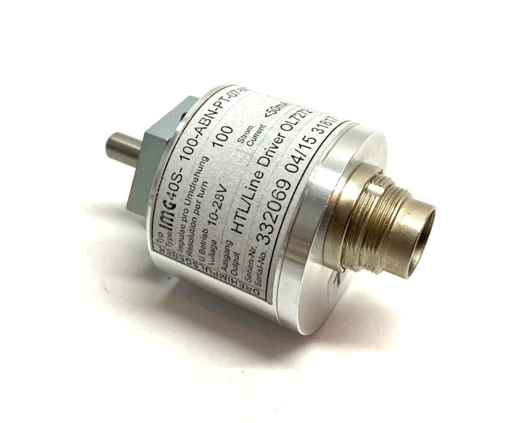 IMG 40S-100-ABN-PT-07-NT Rotary Shaft Encoder HTL/Line Driver 10-28V - Maverick Industrial Sales