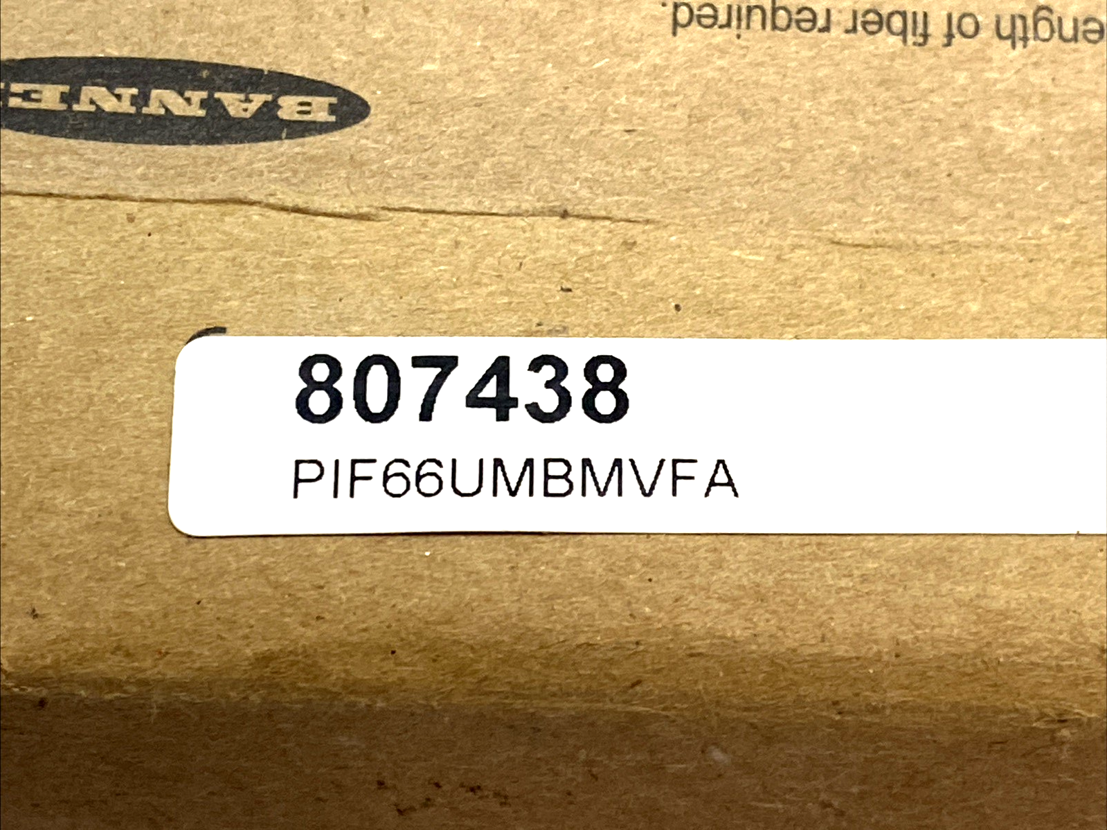 PIF66UMBMVFA | Banner Plastic Fiber Optic Cable Opposed Mode 2m - 1.5mm Core - New – Open box - Maverick Industrial Sales