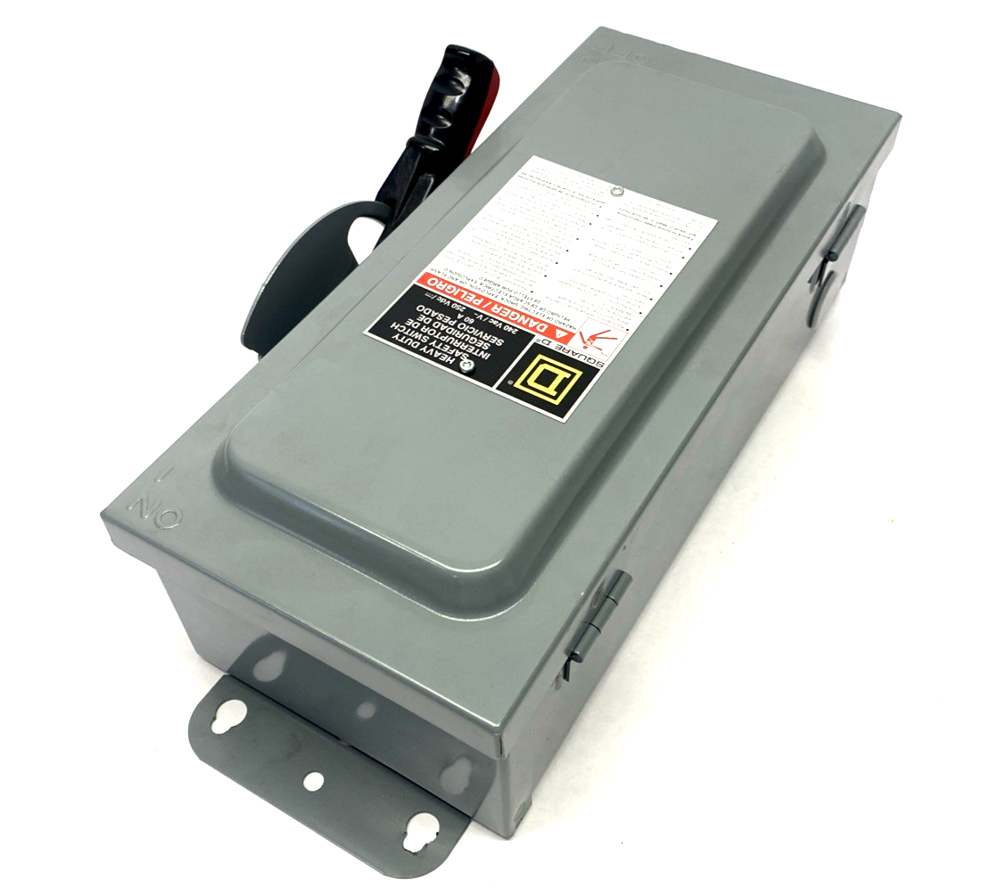 H322AWK | Square D Safety Switch 60A 3P 240V Nema 3R/12 - Used - Maverick Industrial Sales