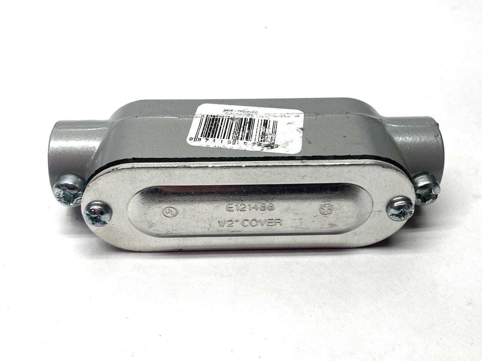 N/A | Straight Conduit Body 1/2" Female Threads - New – Open box - Maverick Industrial Sales