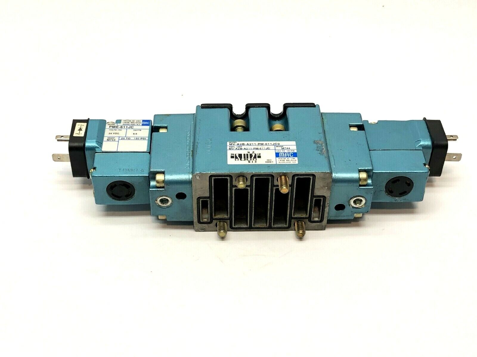 MAC Valves MV-A2B-A211-PM-611JC9 Solenoid Pilot Operated Valve w/ Solenoids - Maverick Industrial Sales