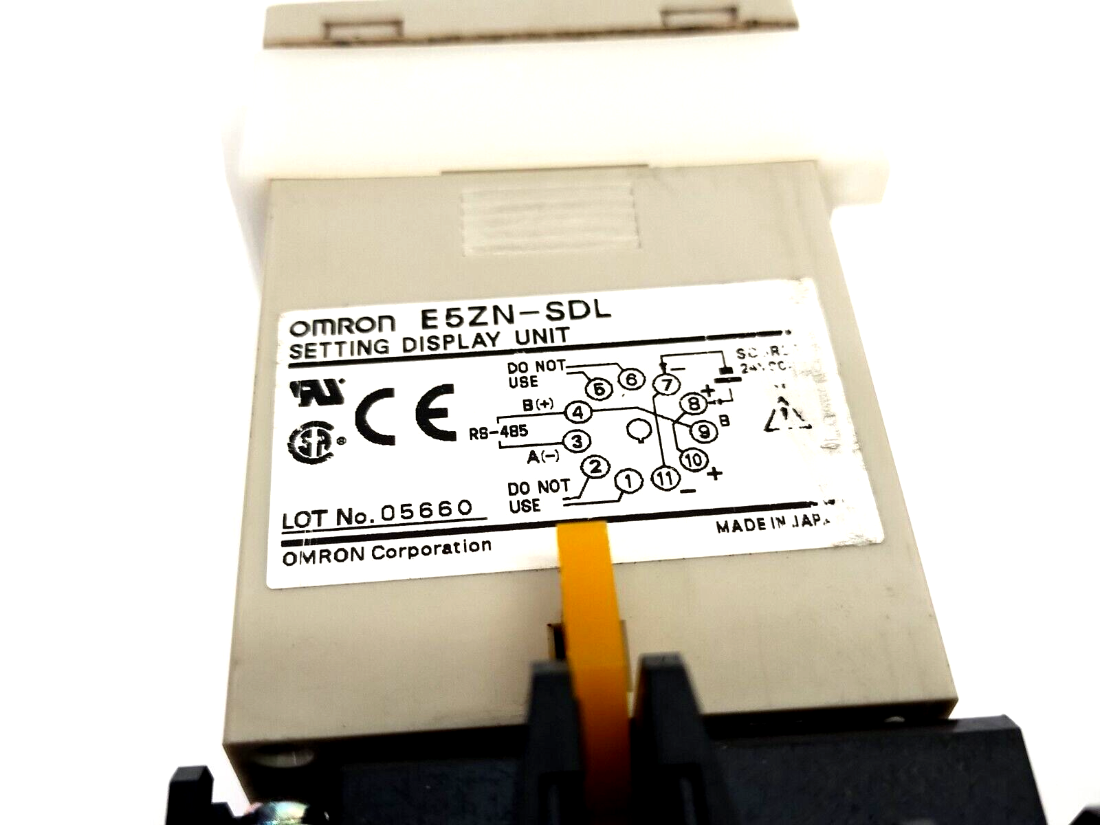 Omron E5ZN-SDL Setting Display Unit For Temperature Controller w/ P2CF-11 Socket - Maverick Industrial Sales