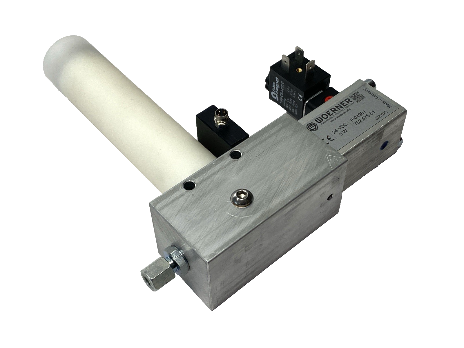 Woerner 1004961 Pneumatic Lubricating Unit 24VDC 5W 752.575-61 - Maverick Industrial Sales