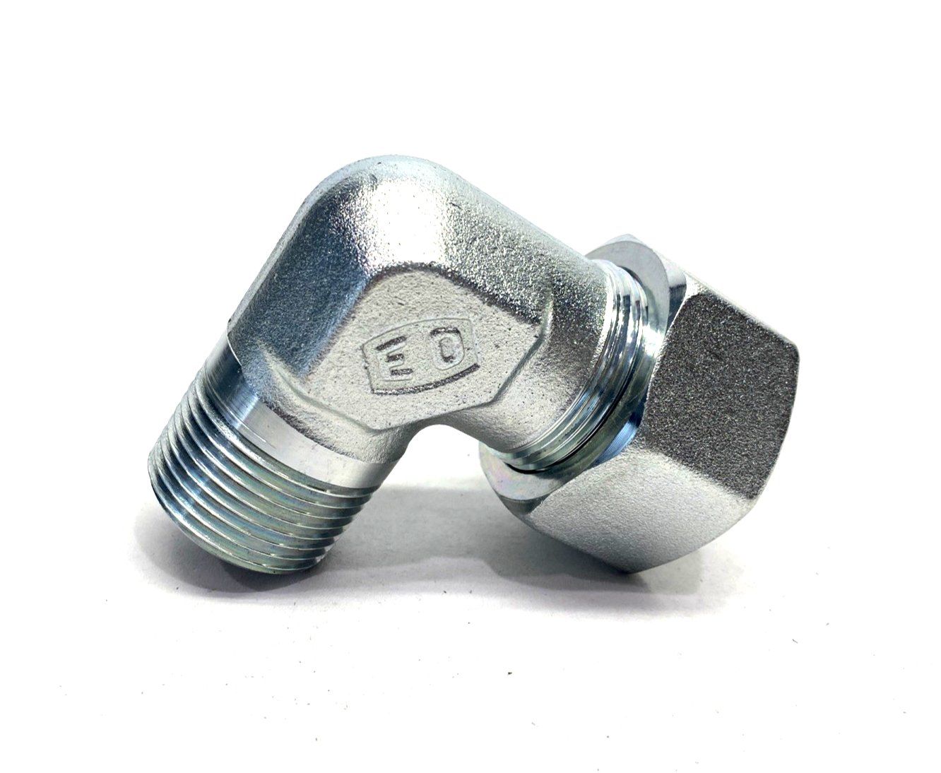 Parker WE25S1NPTCFX Ermeto DIN Elbow Tube Fitting 25mm Tube OD x 1" NPT - Maverick Industrial Sales