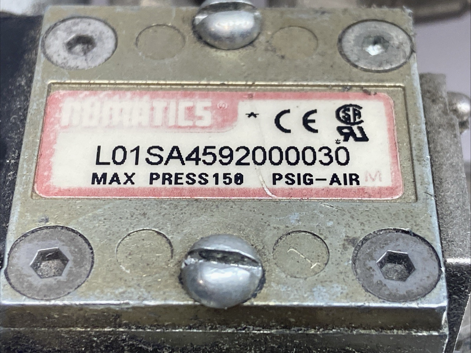 Motan MJS10-1AAA Metro Vacuum Receiver Assembly 5065190 w/ Numatics Module - Maverick Industrial Sales
