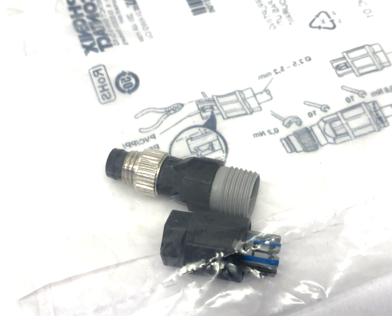 Phoenix Contact SACC-M 8MS-4QO-0,25-M Connector M8 4-Pin Male 1441011 - Maverick Industrial Sales