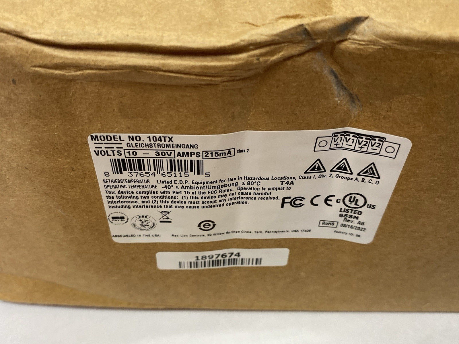 104TX | HMS Networks, Red Lion N-Tron® Unmanaged 4-port Ethernet Switch - New - Maverick Industrial Sales
