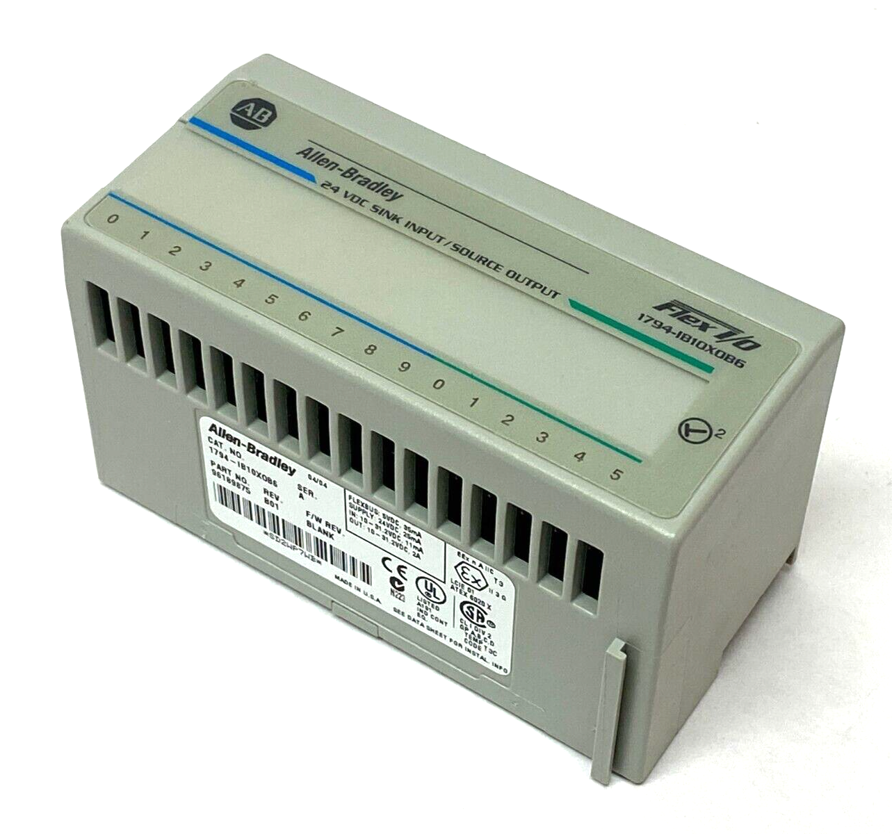 Allen Bradley 1794-IB10XOB6 Ser A Flex I/O Combination Module 10-In 6-Out - Maverick Industrial Sales
