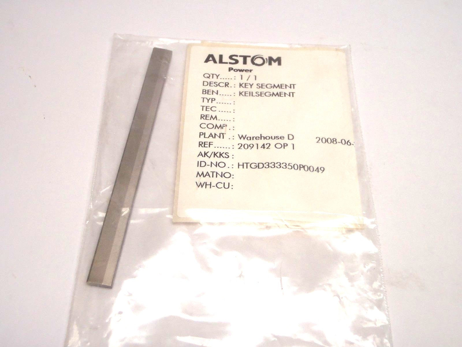 Alstom Power HTGD333350P0049 Key Segment - Maverick Industrial Sales