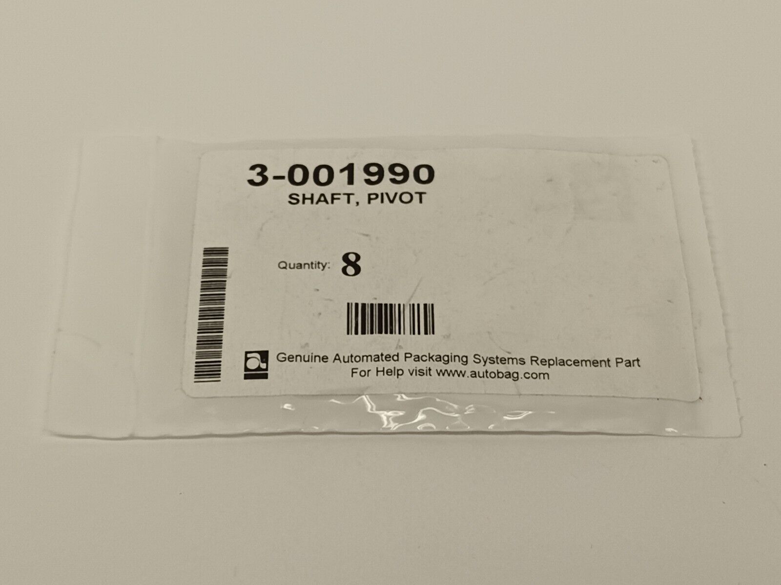 Automated Packaging Systems 3-001990 Pivot Shaft PKG OF 8 - Maverick Industrial Sales