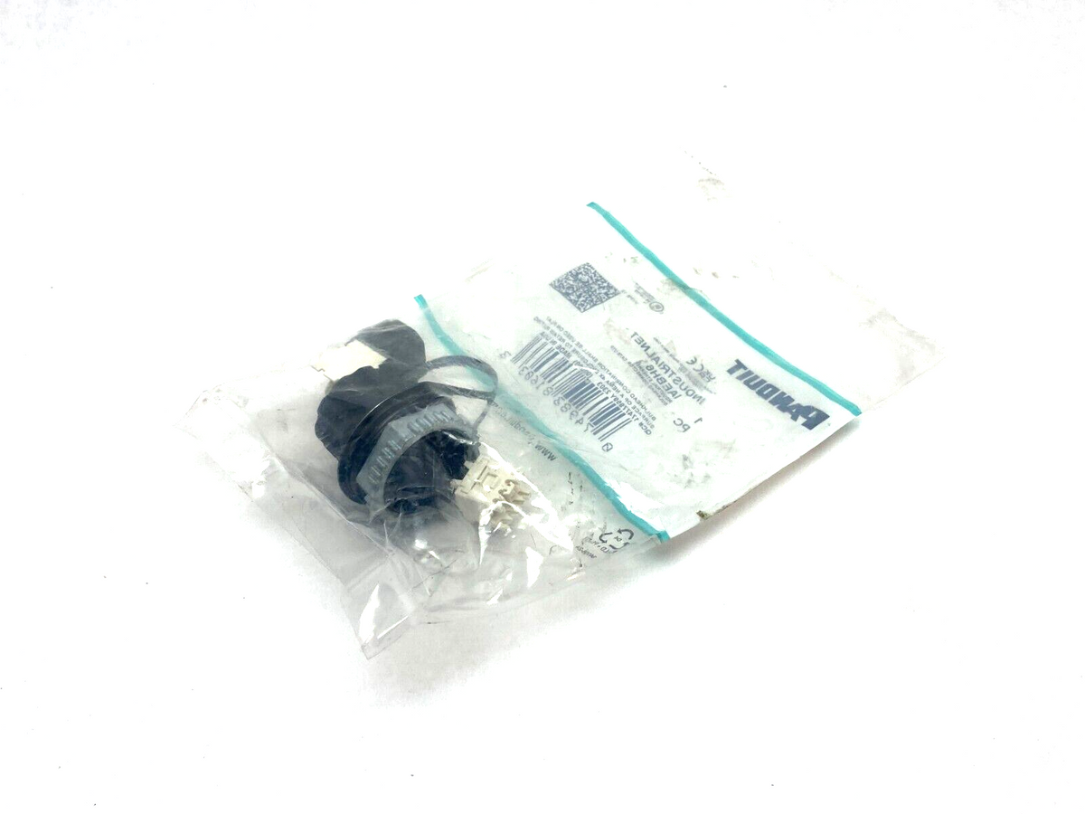 Panduit IAEBH6 Cat6 Coupler Bulkhead Panel Connector w/ Cover - Maverick Industrial Sales