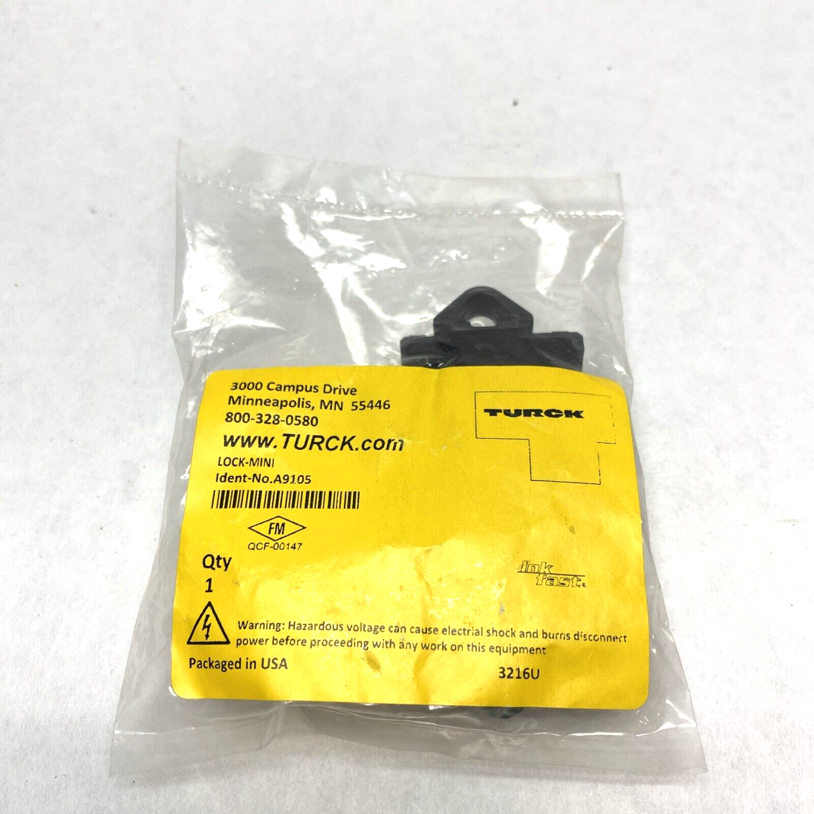 Turck Lock-Mini Lok Fast  A9105 7/8", Locking Guard, Straight - Maverick Industrial Sales