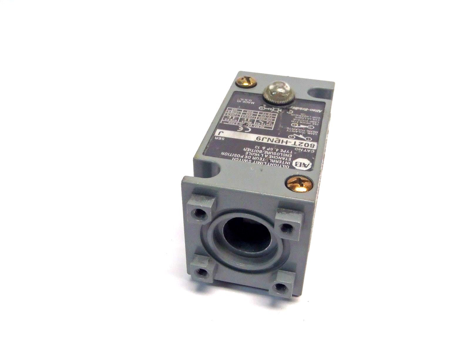 Allen Bradley 802T-HPNJ9 Series J Type 4,6P,13 Oil-Tight Limit Switch - Maverick Industrial Sales
