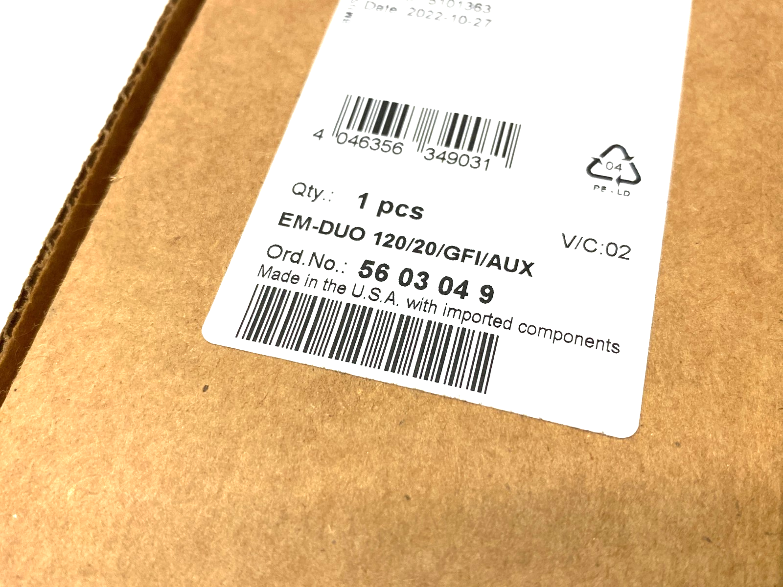 Phoenix Contact EM-DUO 120/20/GFI/AUX Screw Connection Socket 5603049 - Maverick Industrial Sales