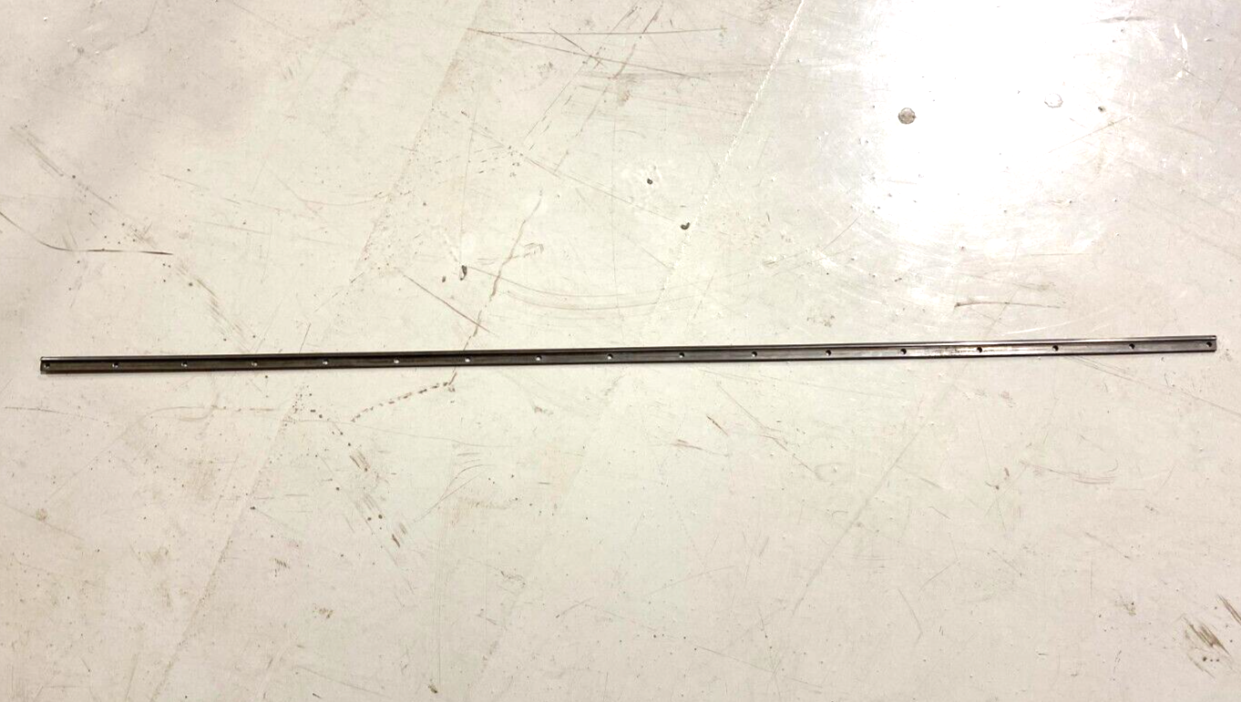 Bishop Wisecarver WZ-37 Steel Linear Rail Track 17-Holes 1235.2 mm - Maverick Industrial Sales