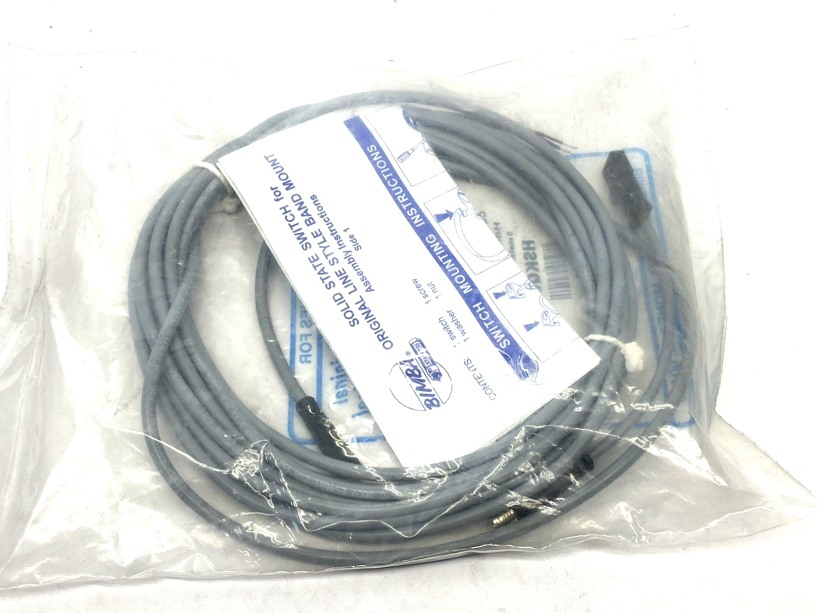 IMI Bimba HSKQCX Current Sinking Hall Effect Switch, NPN, w/ 5m Mating Cable - Maverick Industrial Sales