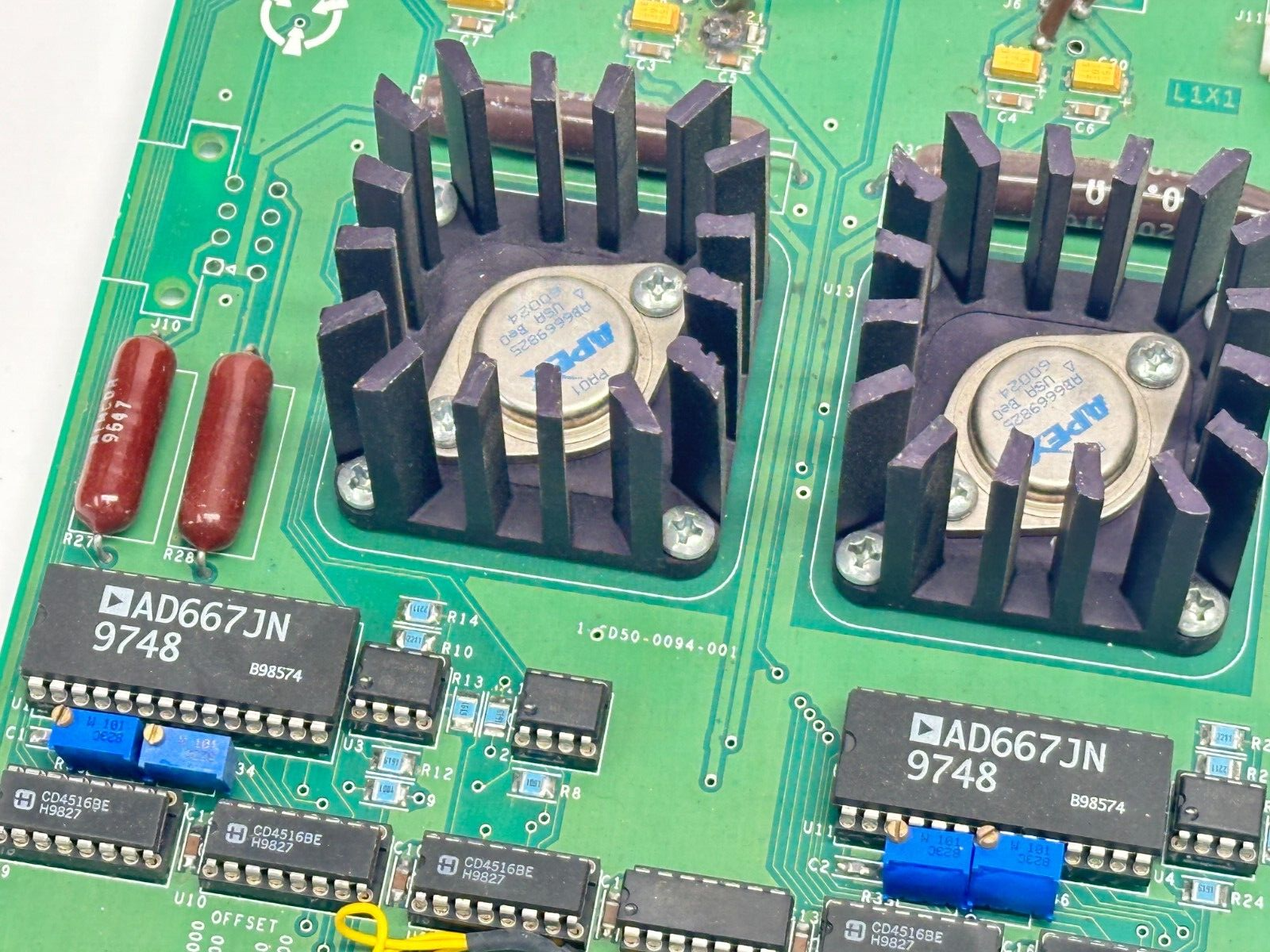 1-CD50-0094-001 PCB 1-CD50-0094-000-X1 w/ 2x AD667JN 9748 - Maverick Industrial Sales