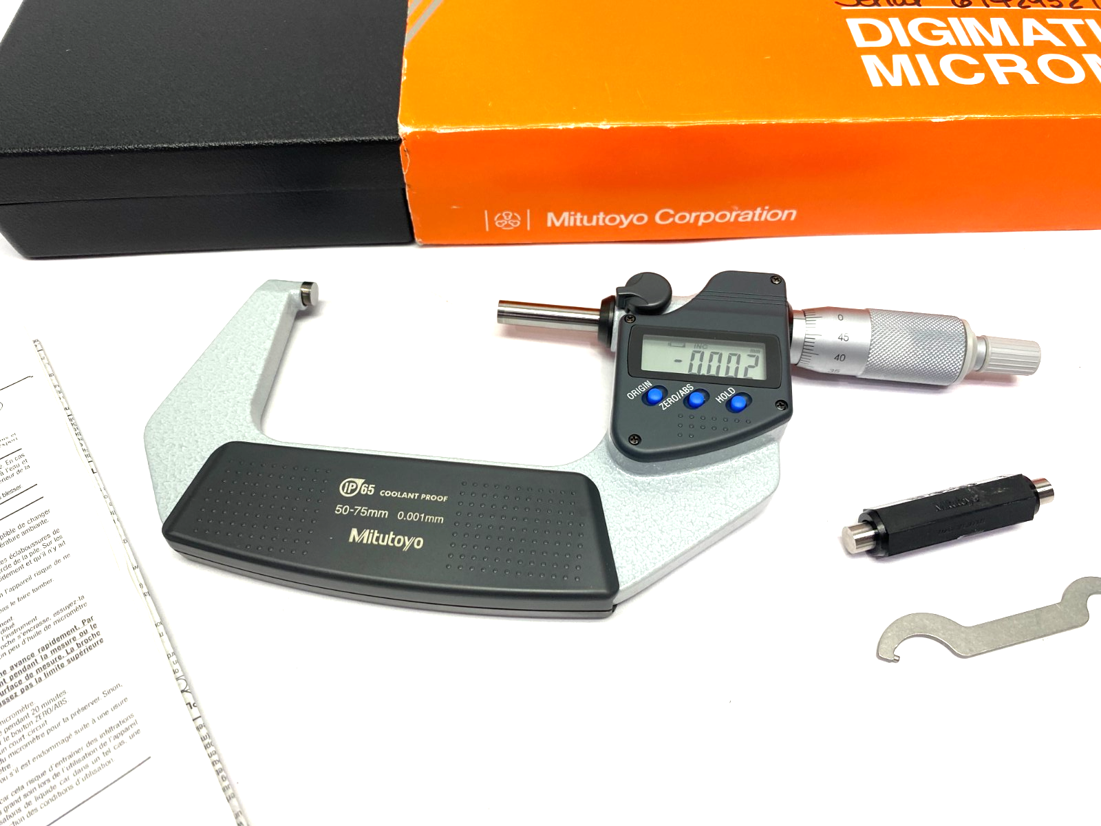 Mitutoyo 293-242-30 QuantuMike Digimatic Micrometer Coolant-Proof MDC-75PX - Maverick Industrial Sales