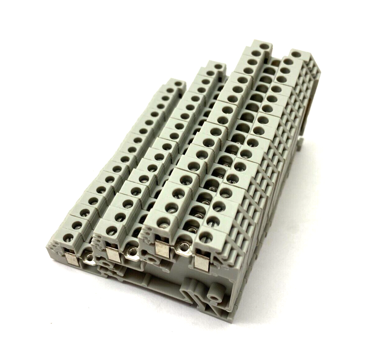 Allen Bradley 1492-WTS3 Ser B 3-Stage Feed-Through Terminal Block Gray BOX OF 17 - Maverick Industrial Sales