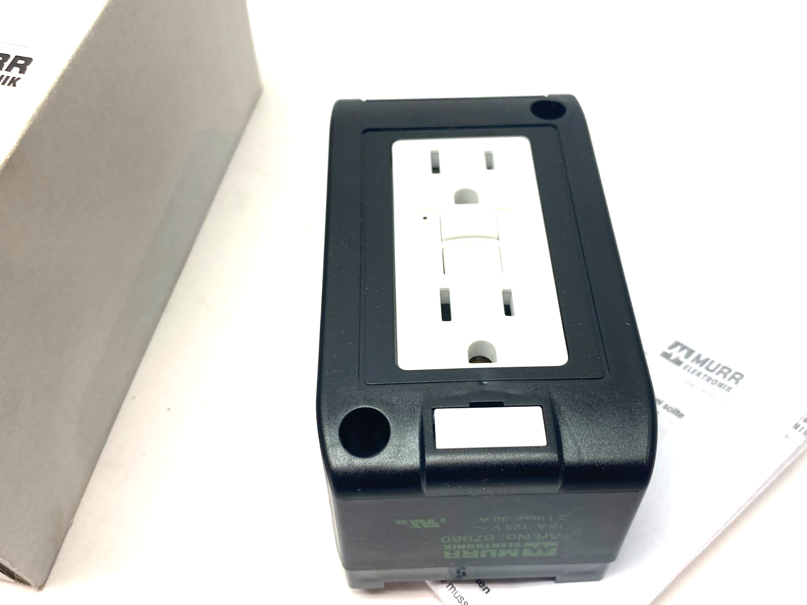 Murrelektronik 67980 MSVD Power Socket NEMA (GFCI) for DIN Rail - Maverick Industrial Sales