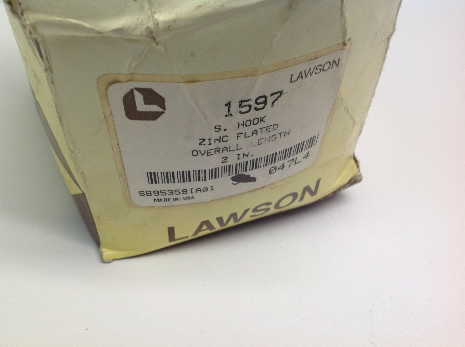 Lawson 1597 S Hooks Zinc Plated Overall Length 2 In LOT OF 28 - Maverick Industrial Sales