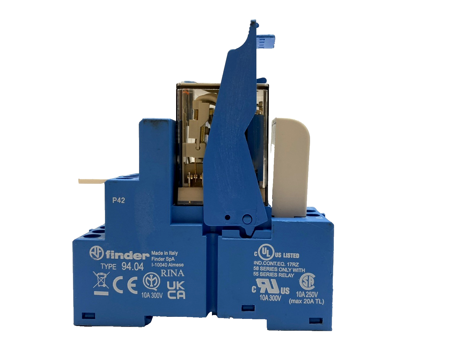 Finder 55.34.9.024.0040 Relay w/ 94.04 Socket & 99.02.9.024.99 Varistor - Maverick Industrial Sales