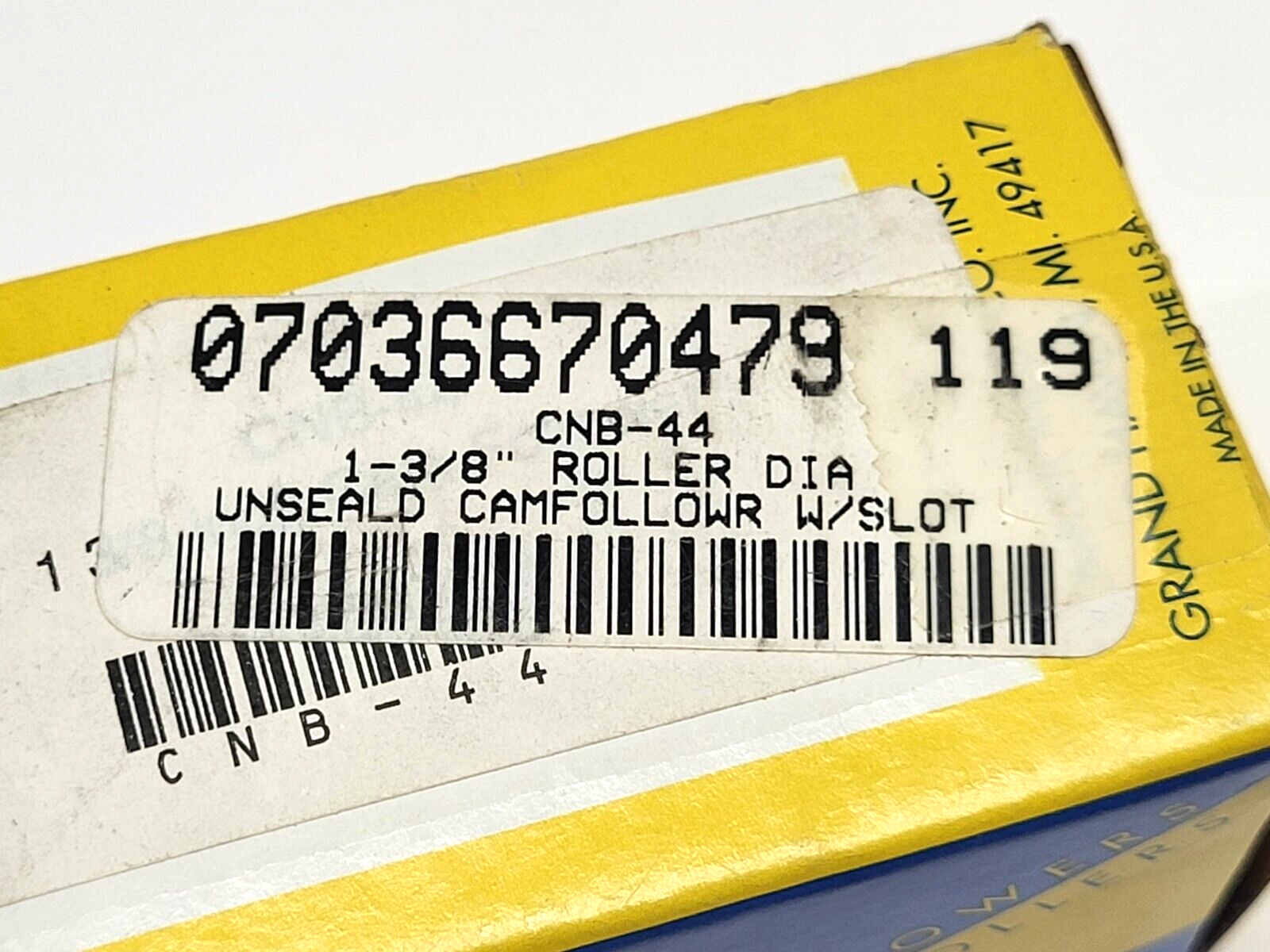 Carter CNB-44 Cam Follower 07036670479 1-3/8" - Maverick Industrial Sales