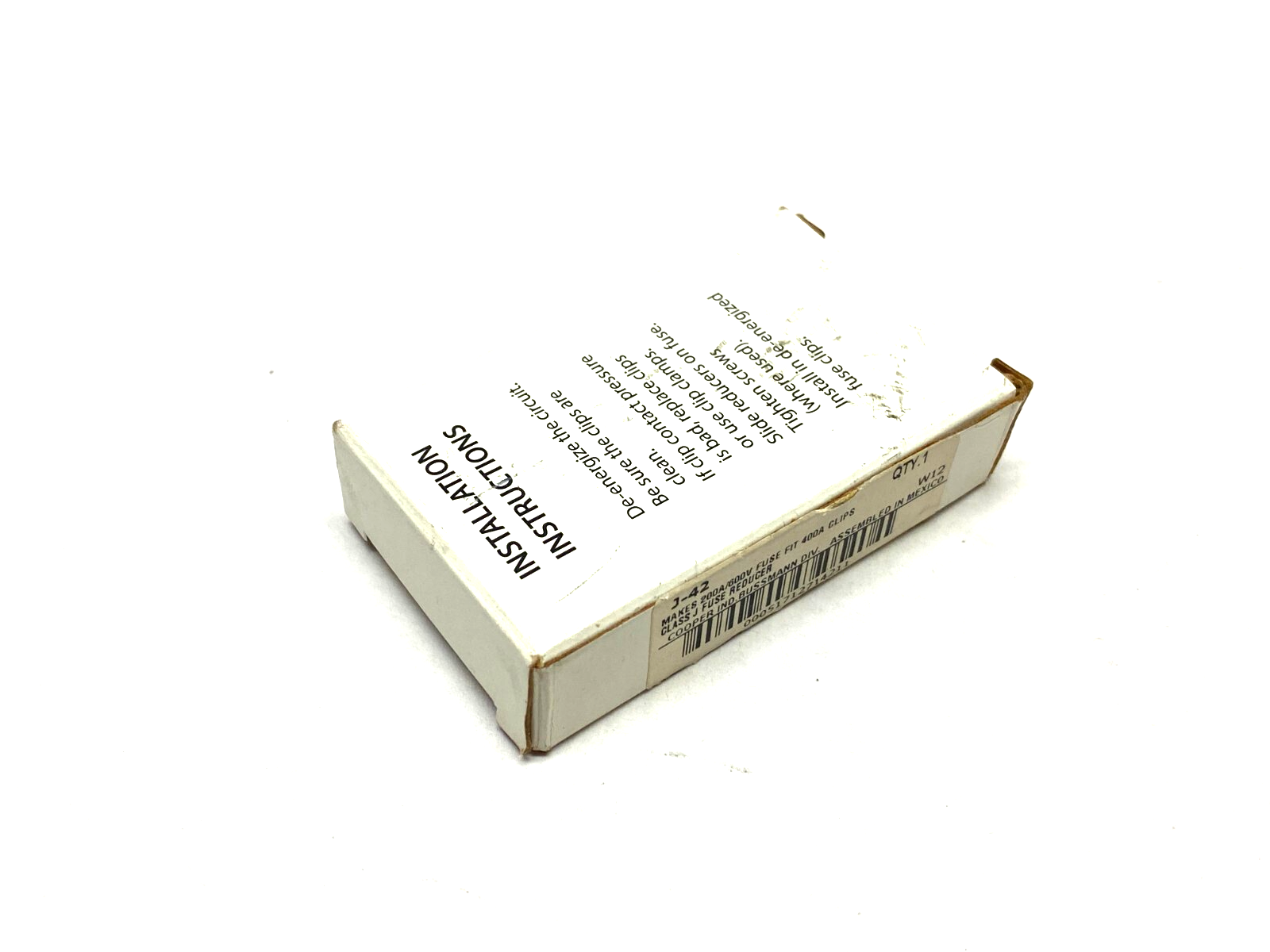 Cooper Bussmann J-42 Fuse Reducer Clip Makes 200A 600V Fit 400A BOX OF 2 - Maverick Industrial Sales