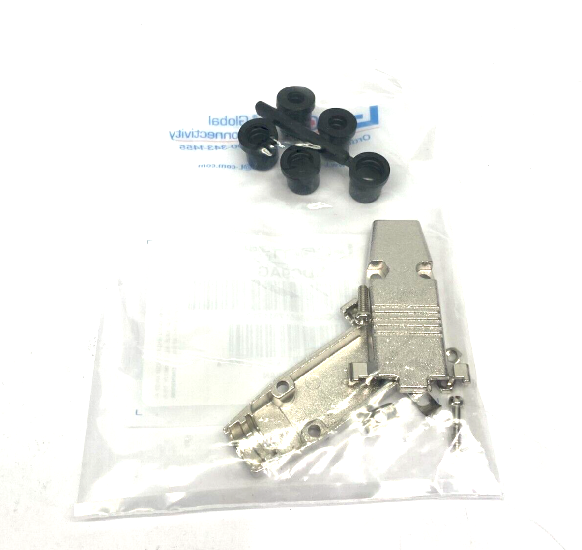 Lcom SDC9AG D-Sub Hood Assembly Kit DB9/HD15 Metal - Maverick Industrial Sales