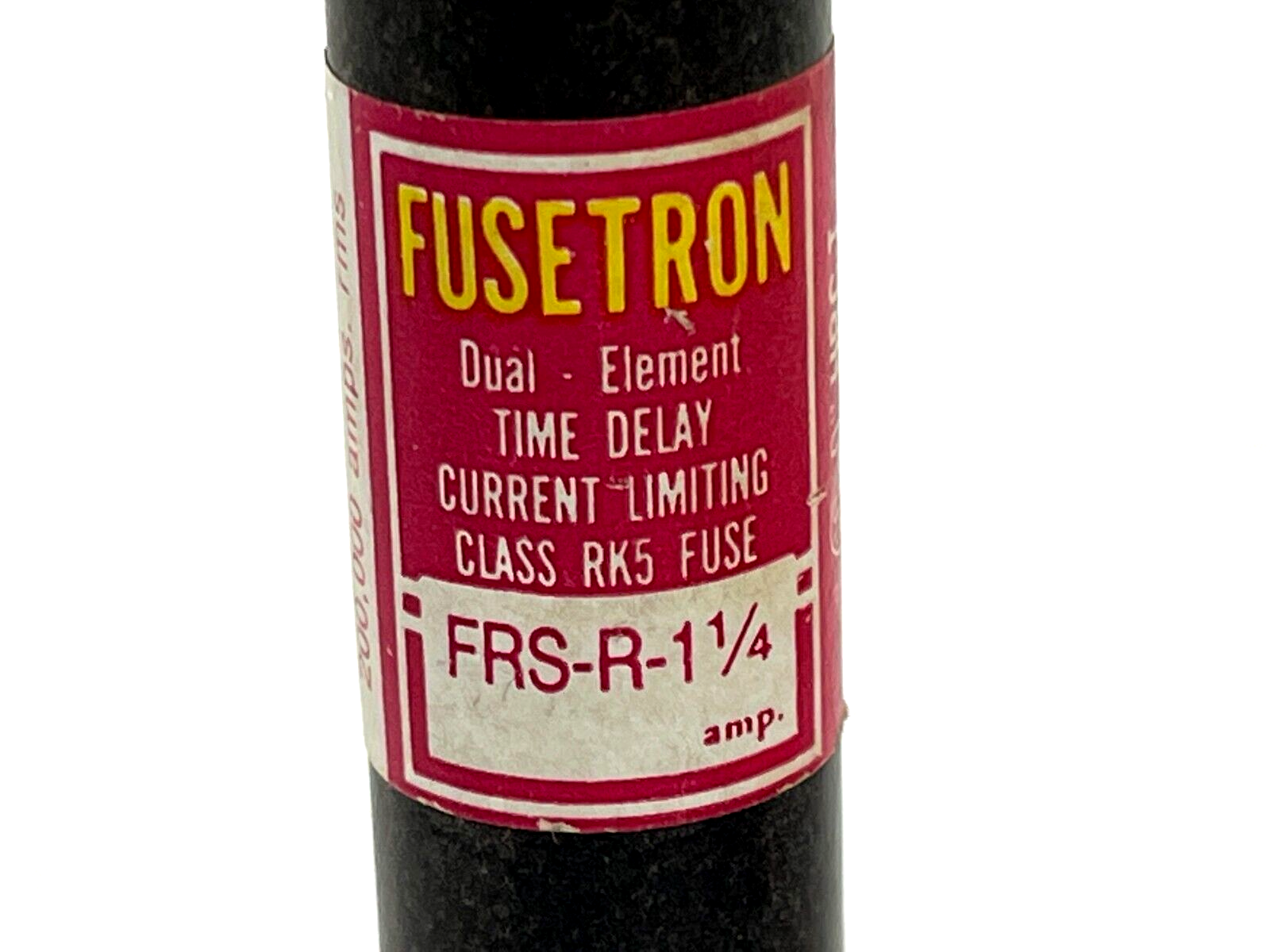 Bussmann FRS-R-1-1/4 Dual-Element Time Delay Fuse 1-1/4A 600V LOT OF 3 - Maverick Industrial Sales