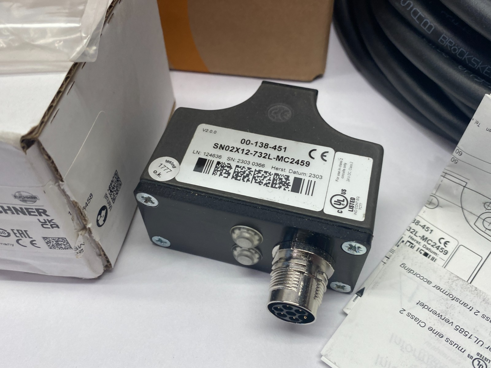 Kuka 00-138-452 Reference Switch Module, 15m Straight KRC4 Cable MISSING BRACKET - Maverick Industrial Sales