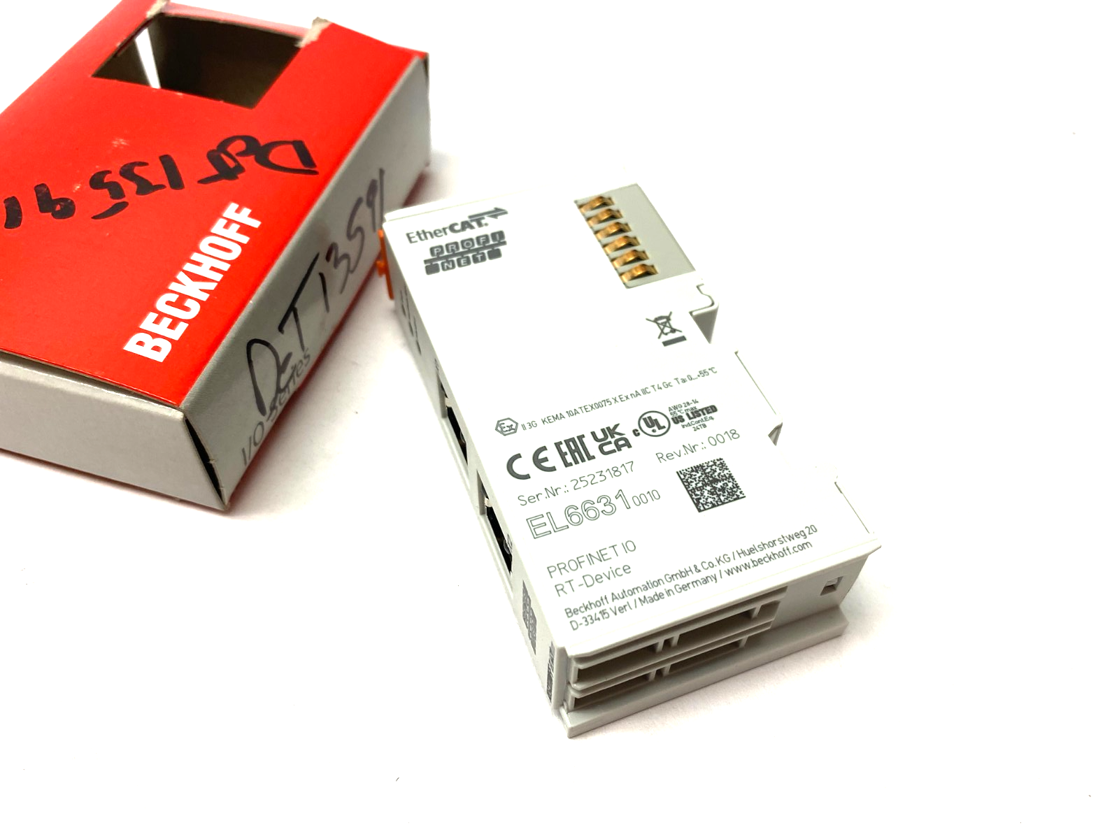 Beckhoff EL6631-0010 EtherCAT 2-Port Communication Interface PROFINET Controller - Maverick Industrial Sales