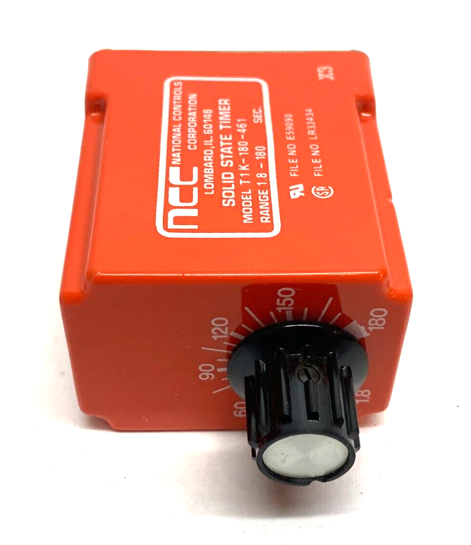 NCC National Controls Corp T1K-00180-461 Solid-State Time Delay Relay 1.8-180sec - Maverick Industrial Sales