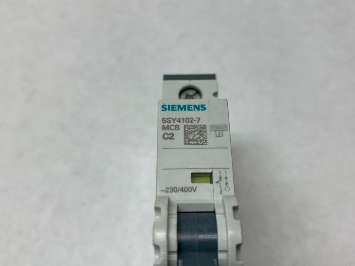 5SY4102-7 | Siemens Miniature Circuit Breaker 1-Pole MCB C2 - New – Open box - Maverick Industrial Sales