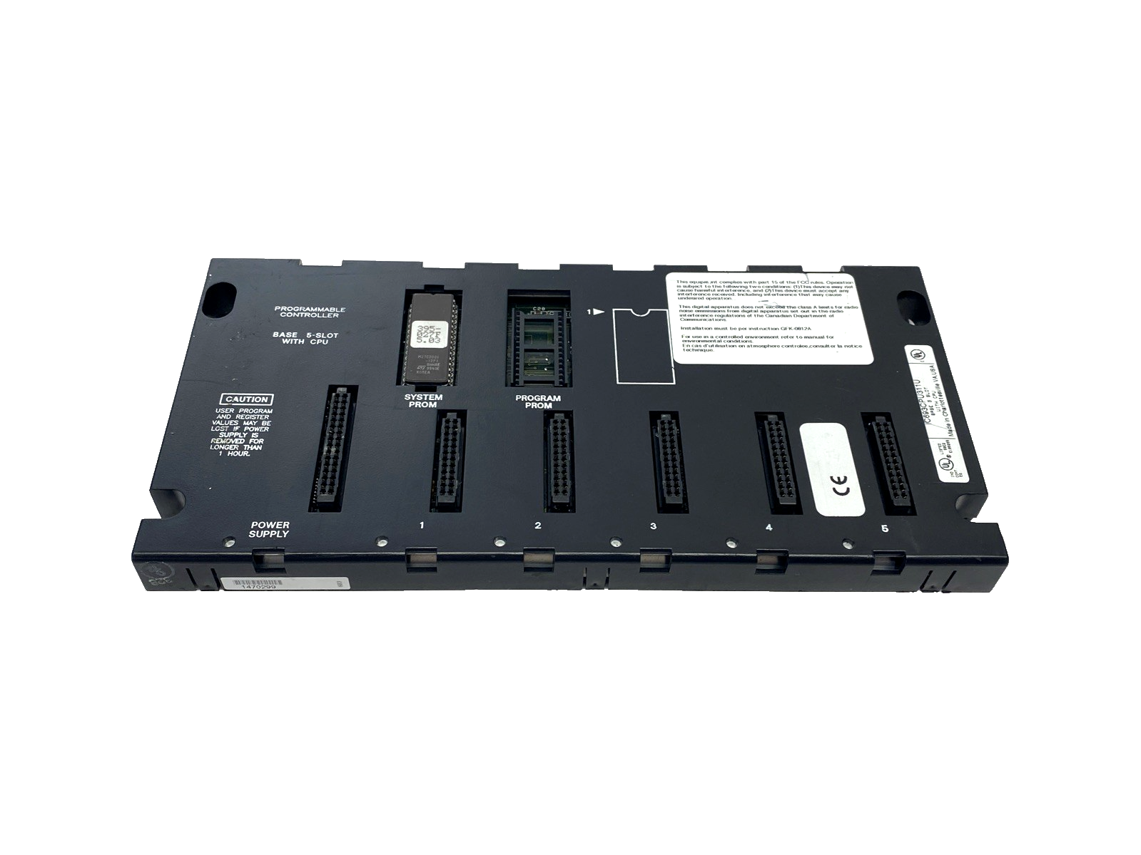 GE Fanuc IC693CPU311U PLC 5-Slot Base/Chassis Module With CPU - Maverick Industrial Sales