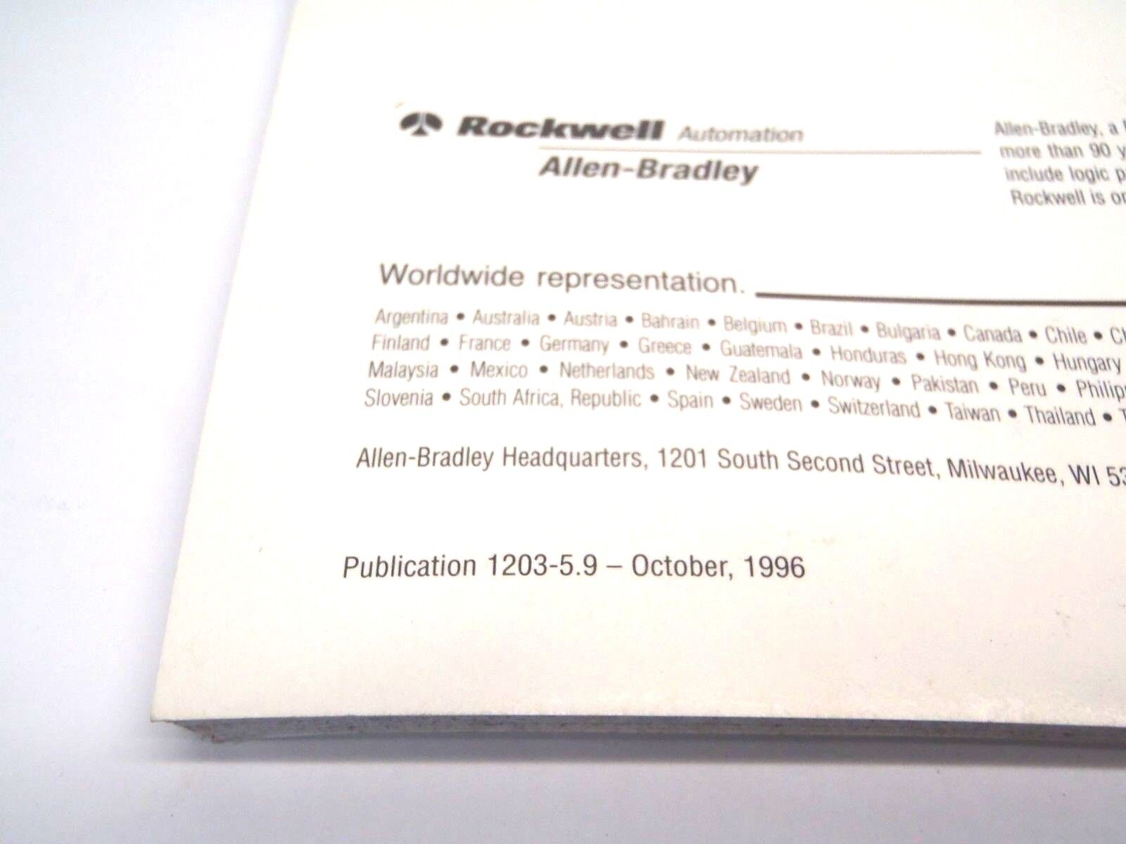 Allen Bradley SLC to SCANport Communications Module 1203-SM1 User Manual - Maverick Industrial Sales