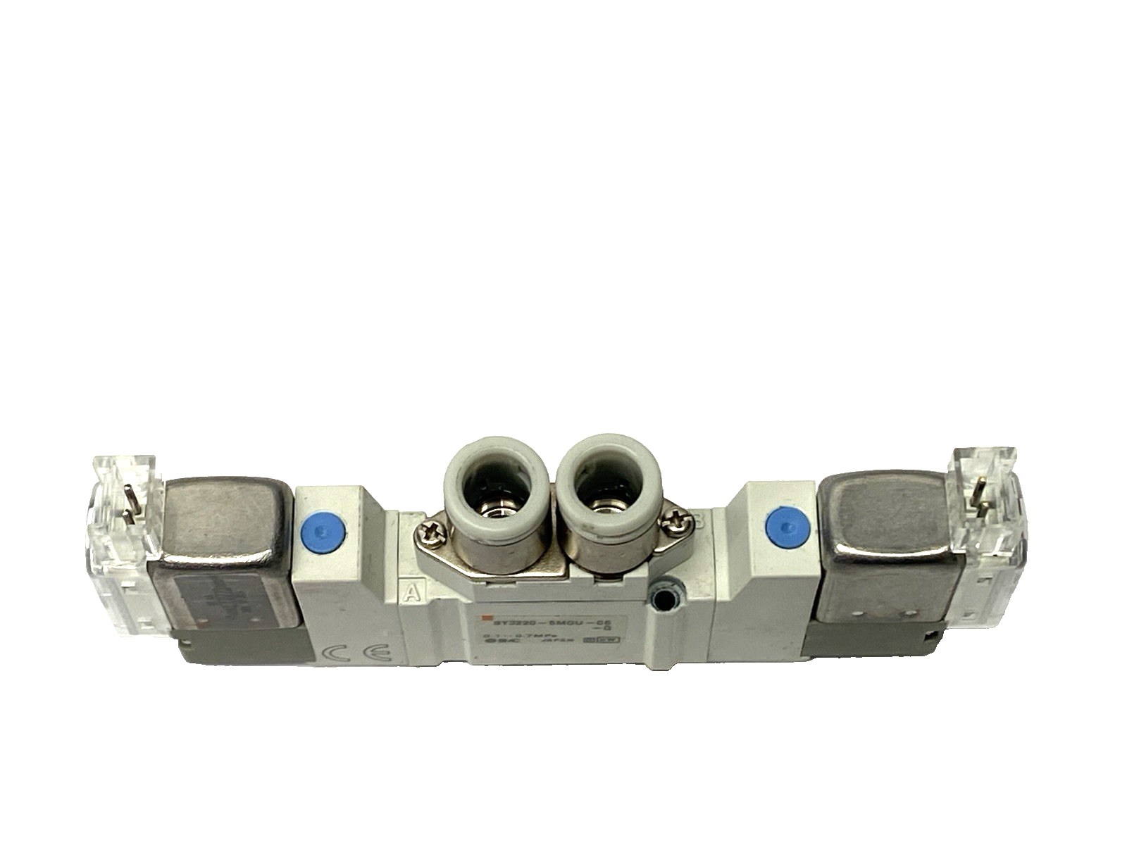SMC SY3220-5MOU-C6-Q Pneumatic Double Solenoid Valve 5-Port 24VDC 0.1-0.7MPa - Maverick Industrial Sales