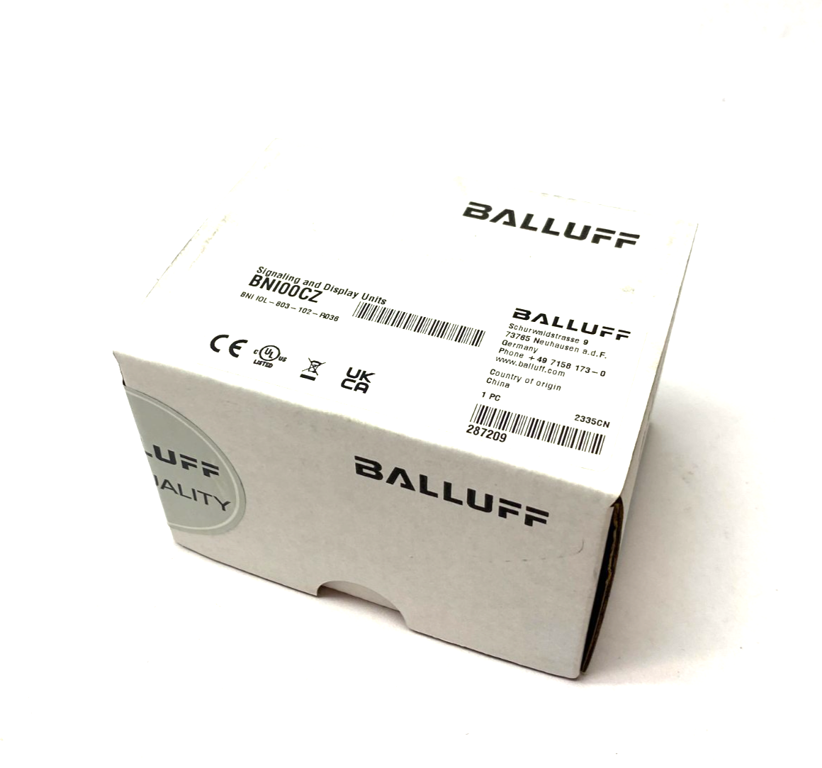 Balluff BNI00CZ SmartLight Compact LED Signal Light 6-Seg, BNI IOL-803-102-R036 - Maverick Industrial Sales