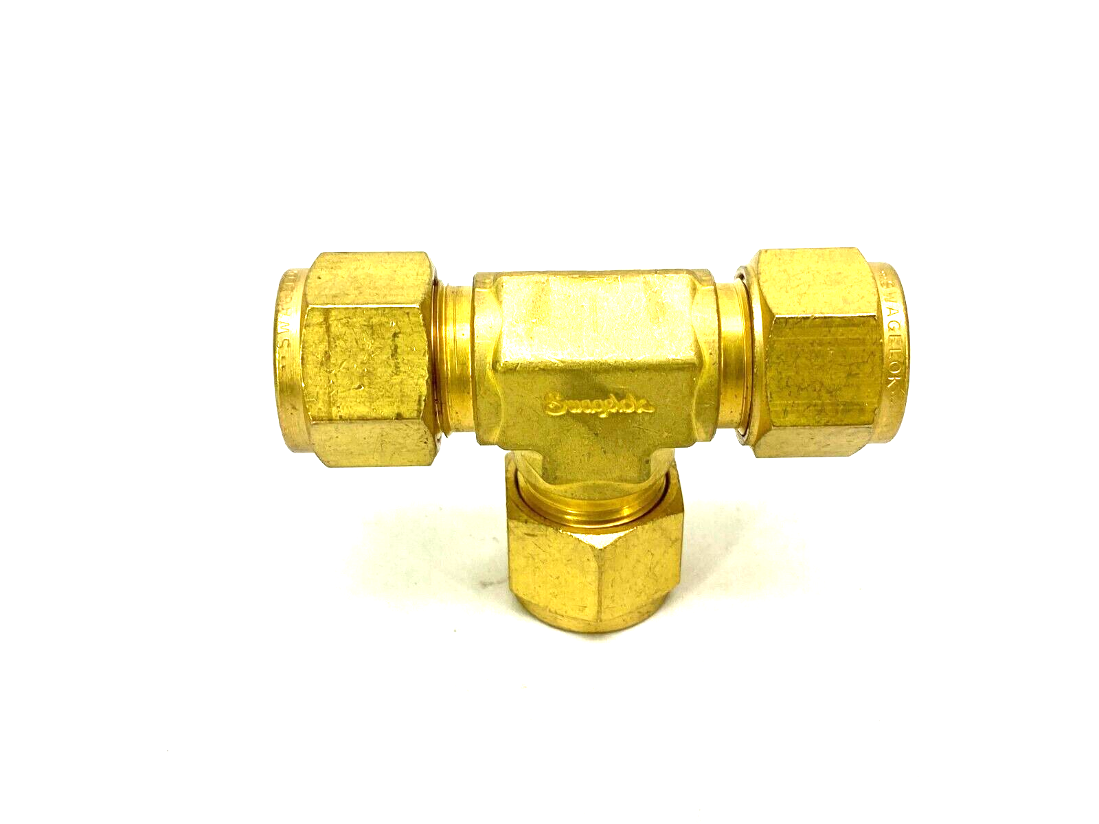 Swagelok B-810-3 Brass Compression Union Tee Fitting 1/2" Tube OD - Maverick Industrial Sales