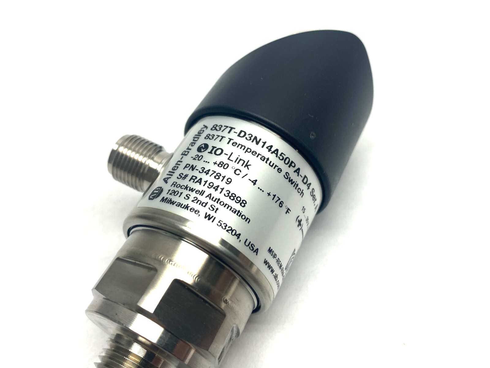 Allen Bradley 837T-D3N14A50PA-D4 Ser. A Solid-State Temperature Sensor - Maverick Industrial Sales