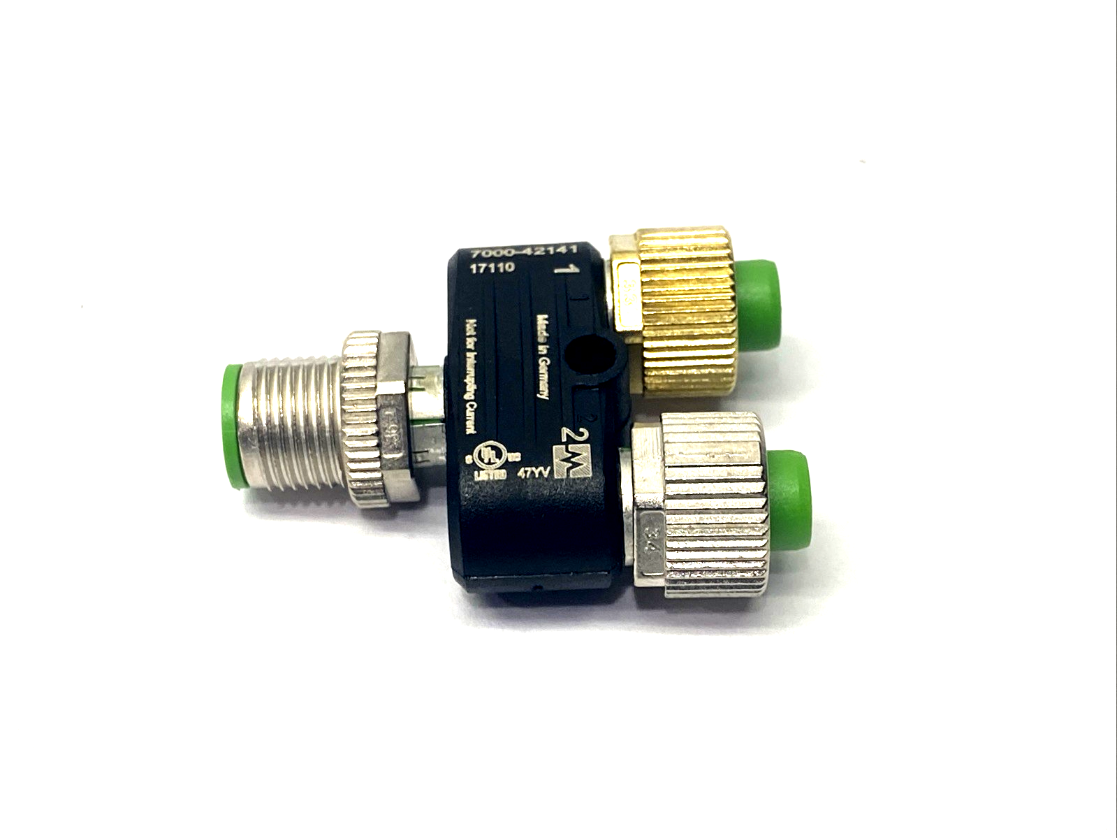 Murr Elektronik 7000-42141-0000000 T-Coupler M12 5-Pin, Male To x2 Female - Maverick Industrial Sales