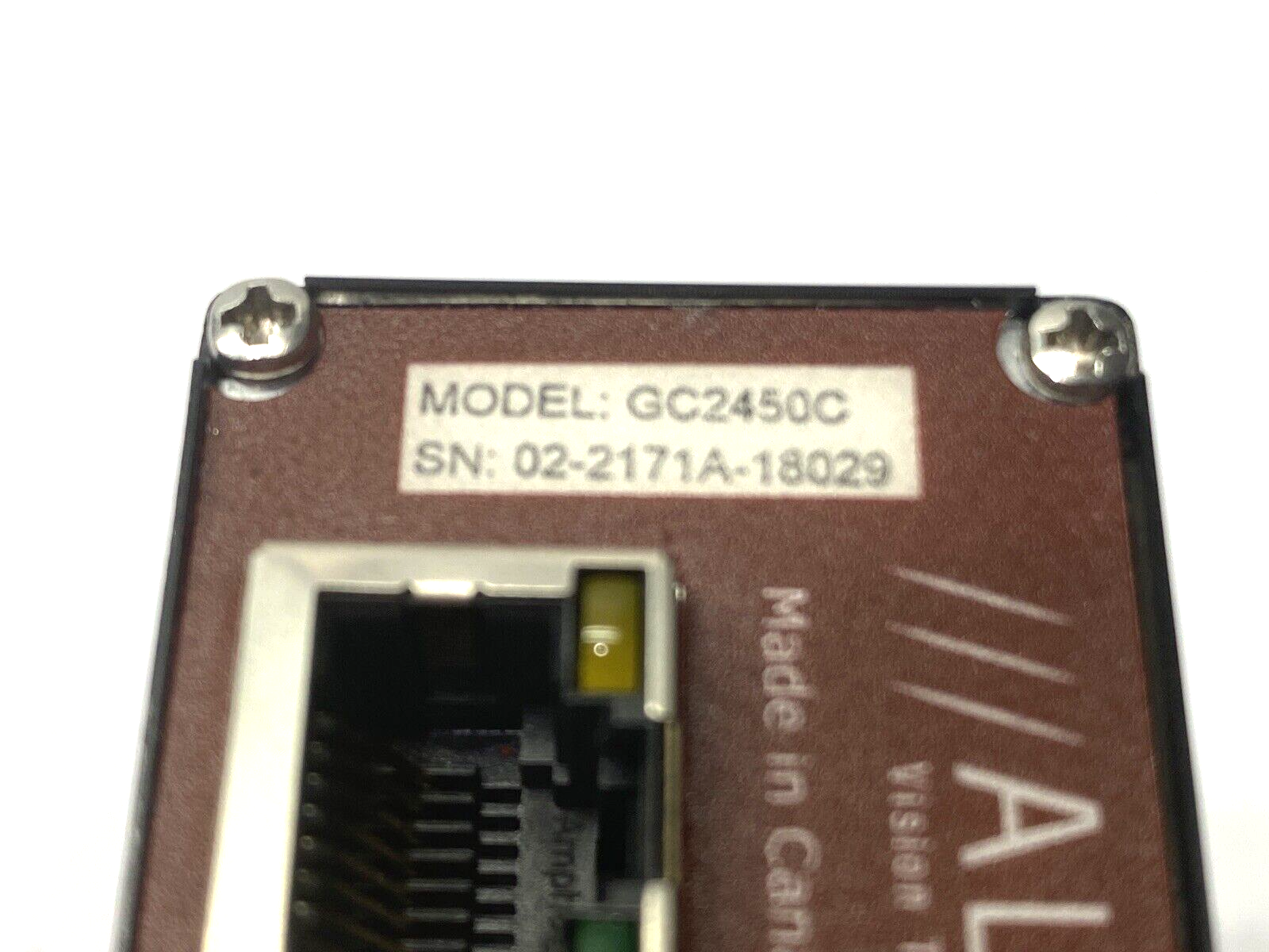 Allied Vision Technologies GC2450C Prosilica GC GigE Vision Camera - Maverick Industrial Sales