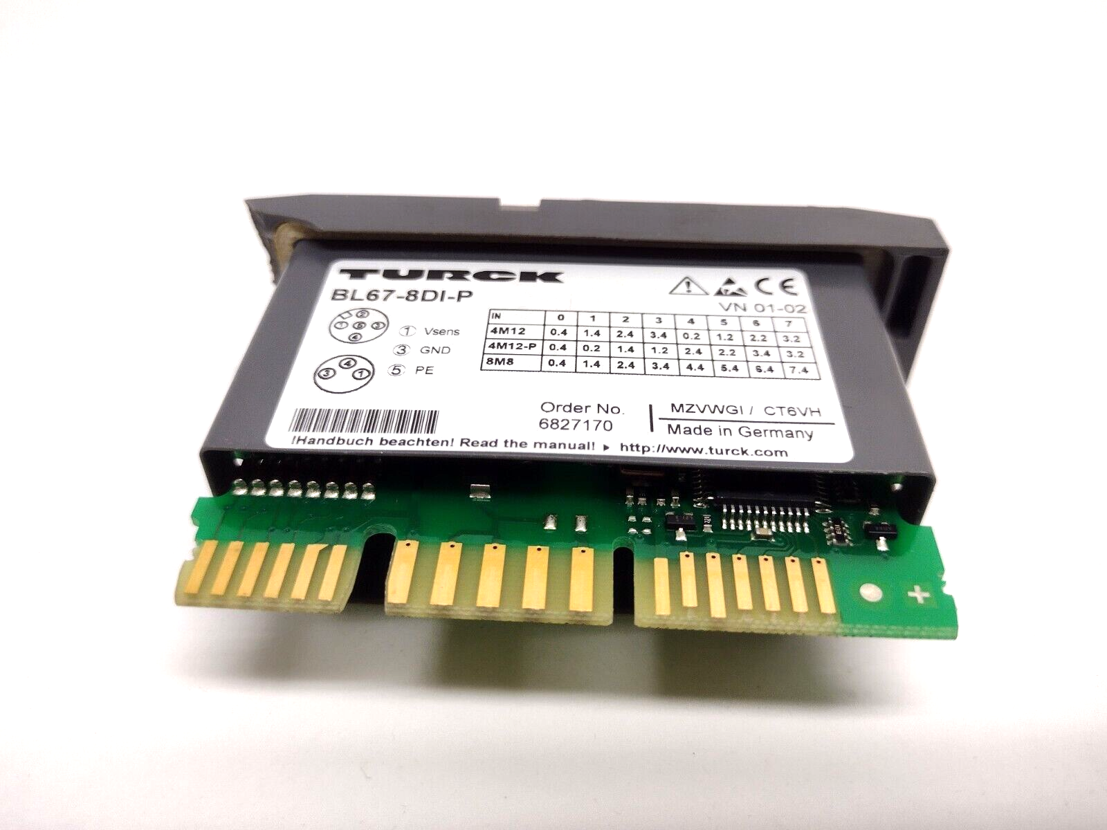 BL67-8DI-P | Turck BL67-8DI-P Input Module, 8 Digital Channels, 24 VDC