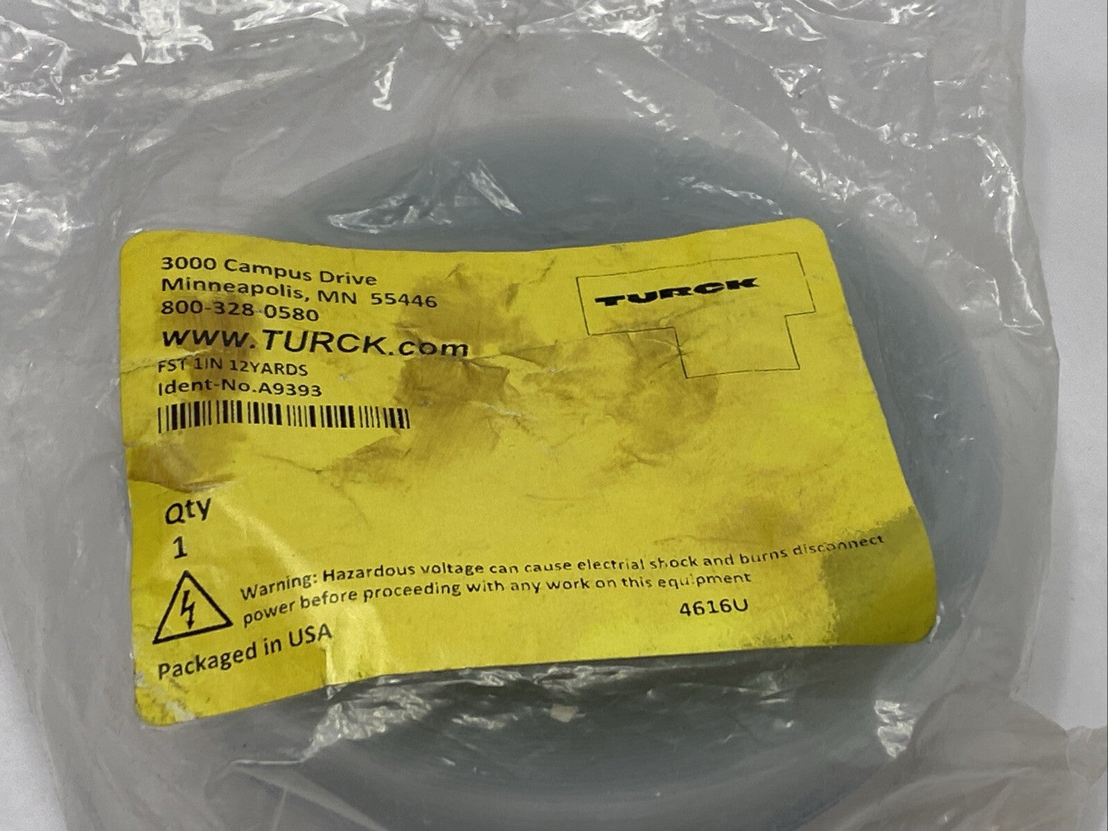 Turck FST 1IN 12YARDS Clear Weld Self Seal Tape A9393 - Maverick Industrial Sales