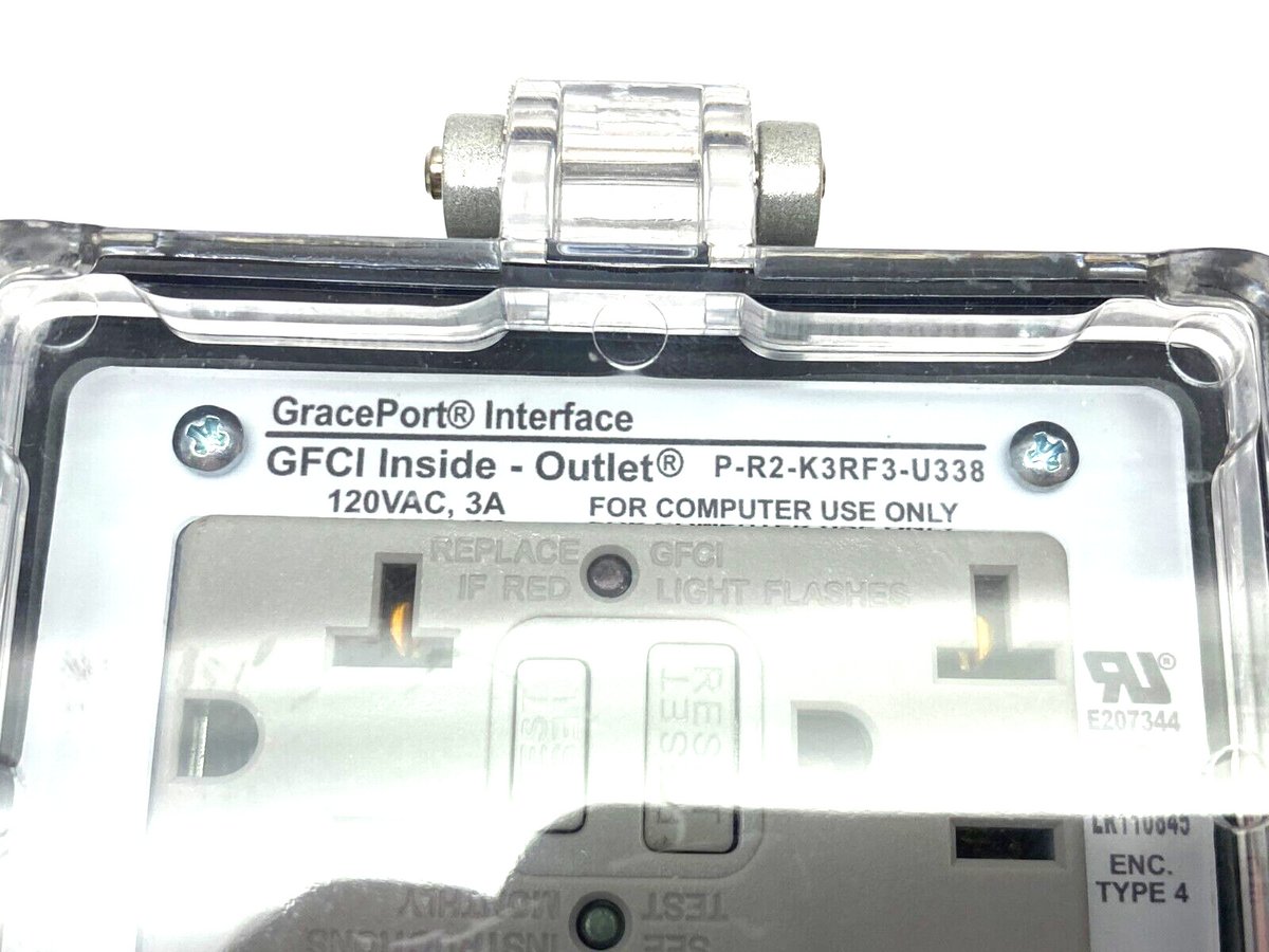 P-R2-K3RF3-U338 | Grace Tech. GracePort Ethernet Duplex Interface Panel Outlet - Used - Maverick Industrial Sales