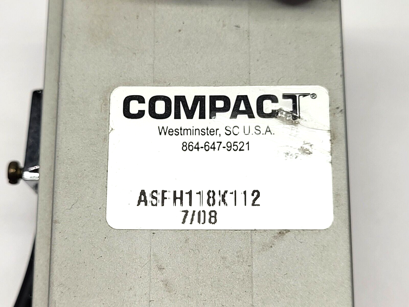 Compact ASFH118X112 Pneumatic Cylinder 1-1/8" Bore 1-1/2" Stroke - Maverick Industrial Sales