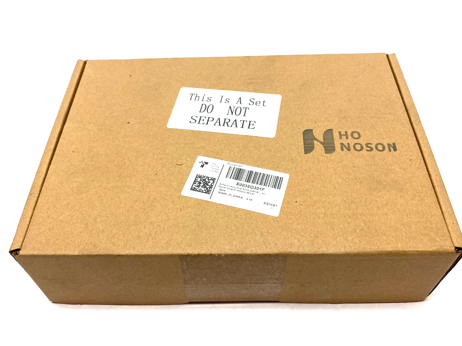 Honoson 50-Pack Heavy Duty Retractable Reel Badge Black BOX OF 50 - Maverick Industrial Sales