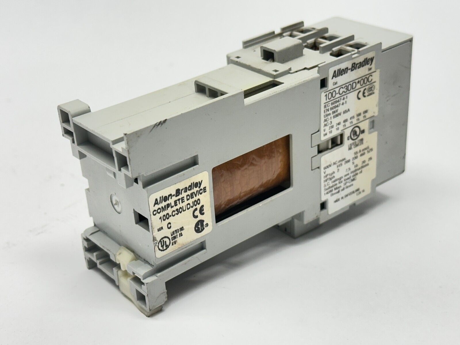 Allen Bradley 100-C30UDJ00 Ser C Contactor 24VDC Coil 55A 600VAC 3-Pole - Maverick Industrial Sales